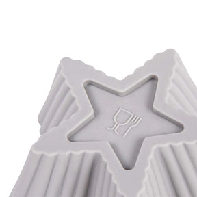 Silicone star baking cups for oven - 7x3cm - 6 pieces