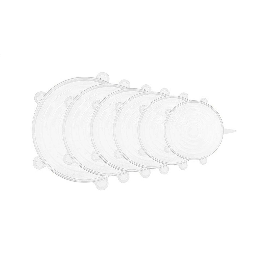 Set of silicone lids extensible for all surfaces