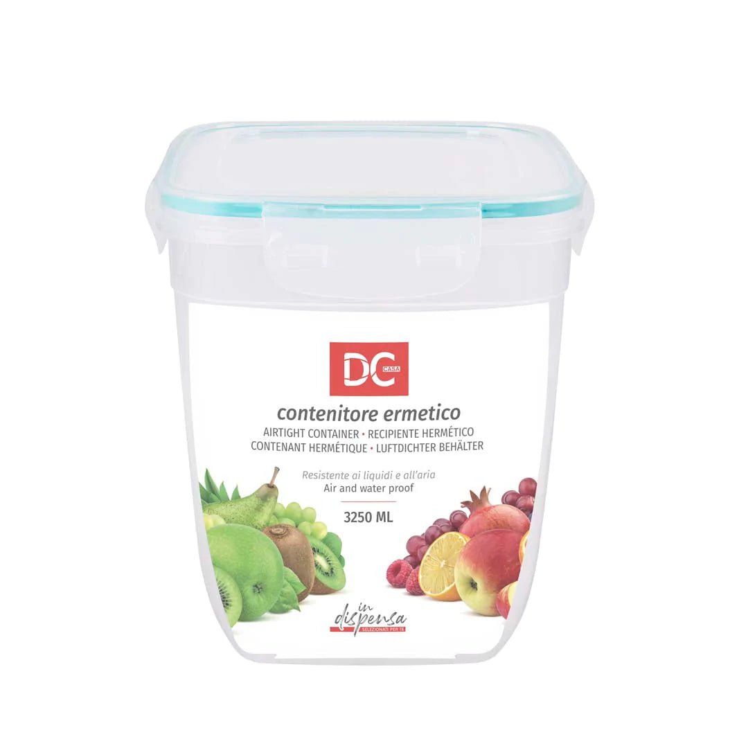 Set of hermetic plastic containers in deep plastic - 3pz