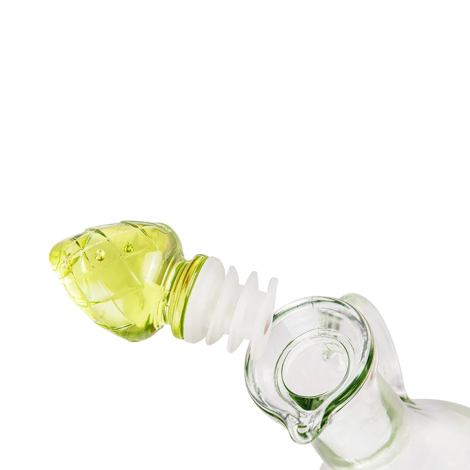 Glass ampoule decorated for oil with screw cap - 500ml