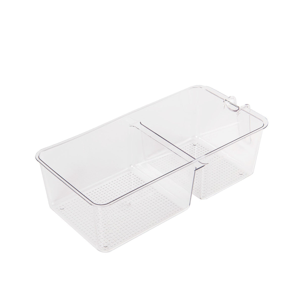 Läpinäkyvä muovisäiliö jääkaapille -32,5x15,5 cm