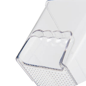 Transparent plastic container in fridge -36x11cm
