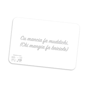 Tovaglietta Americana Sicily - “Cu mancia fa muddichi” – 31×45cm