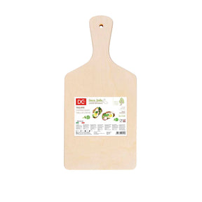 Natural wood cutting board with sleeve -34x17cm