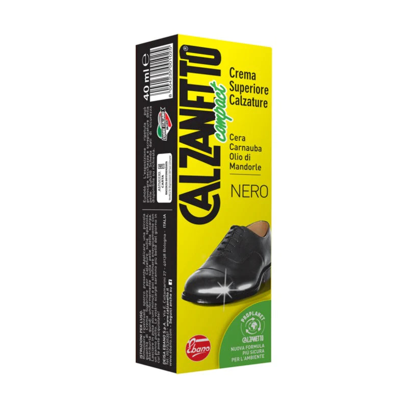 Calzanetto Compact Footwear Cream Black Proplanet tuba 40 ml