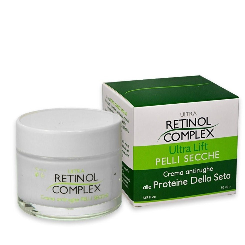Retinol Complex Anti-Falten-Gesichtscreme für trockene Haut mit Seidenproteinen 50 ml