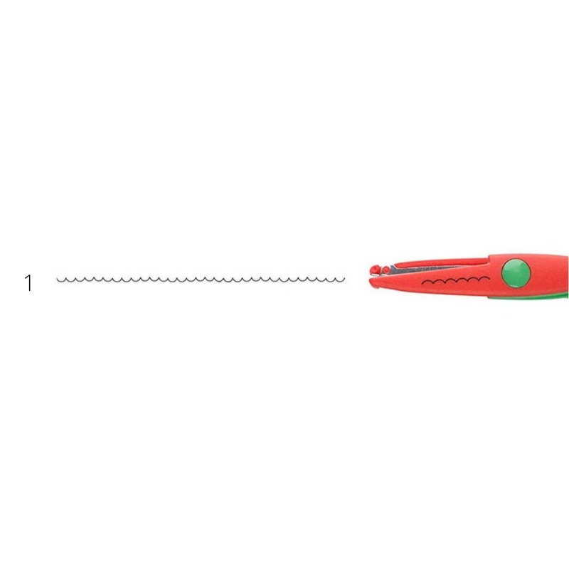 Unicarto - Artisan scissors Zig Zag 6 Design Creative Waves 1pz