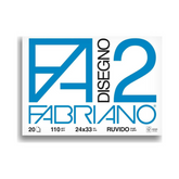 Fabriano Album Da Disegno F2 110 G, 20 Fogli Ruvido Bianco - 24X33 Cm Album da disegno Unicarto.com