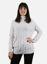 Maglione Da Donna A Collo Alto Con Dettaglio Intrecciato