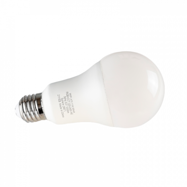 Intelligent 11W glödlampa av 1055 dimbar lumen med kompatibel applikation med Google och Alexa