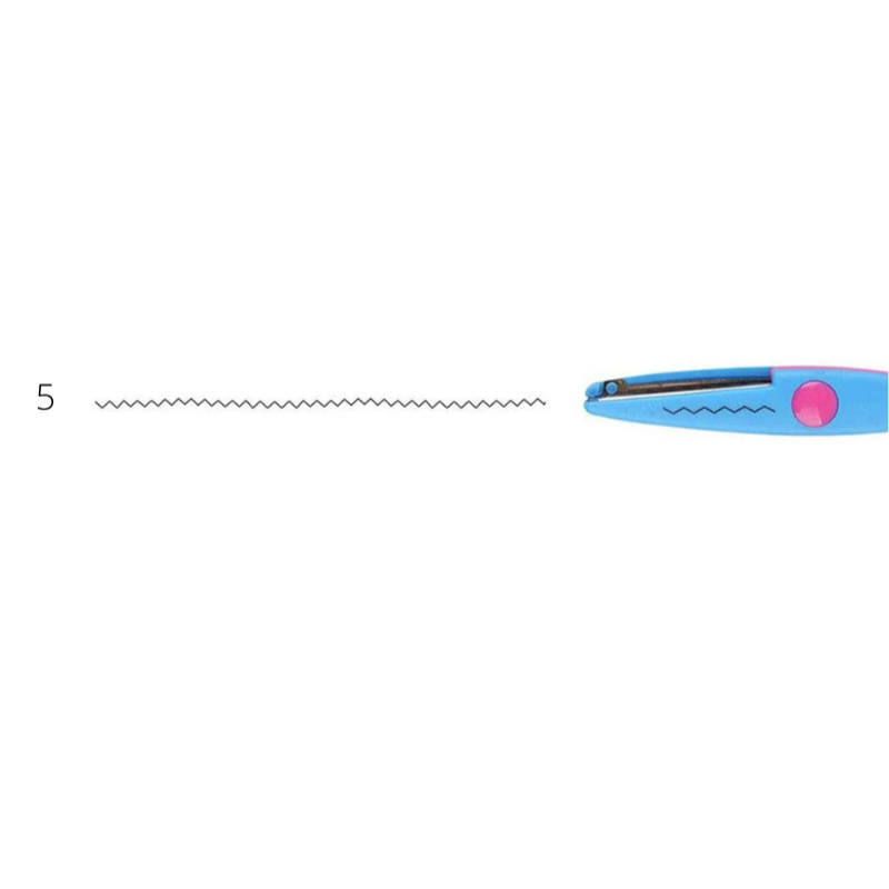 Unicarto - Artisan Scissors Zig Zag 6 Σχεδιασμός Creative Waves 1pz