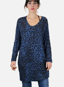 Maglia Da Donna Lunga Leopardata