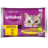 Whiskas delicate selection in chicken and turkey sauce 4 envelopes x 85gr