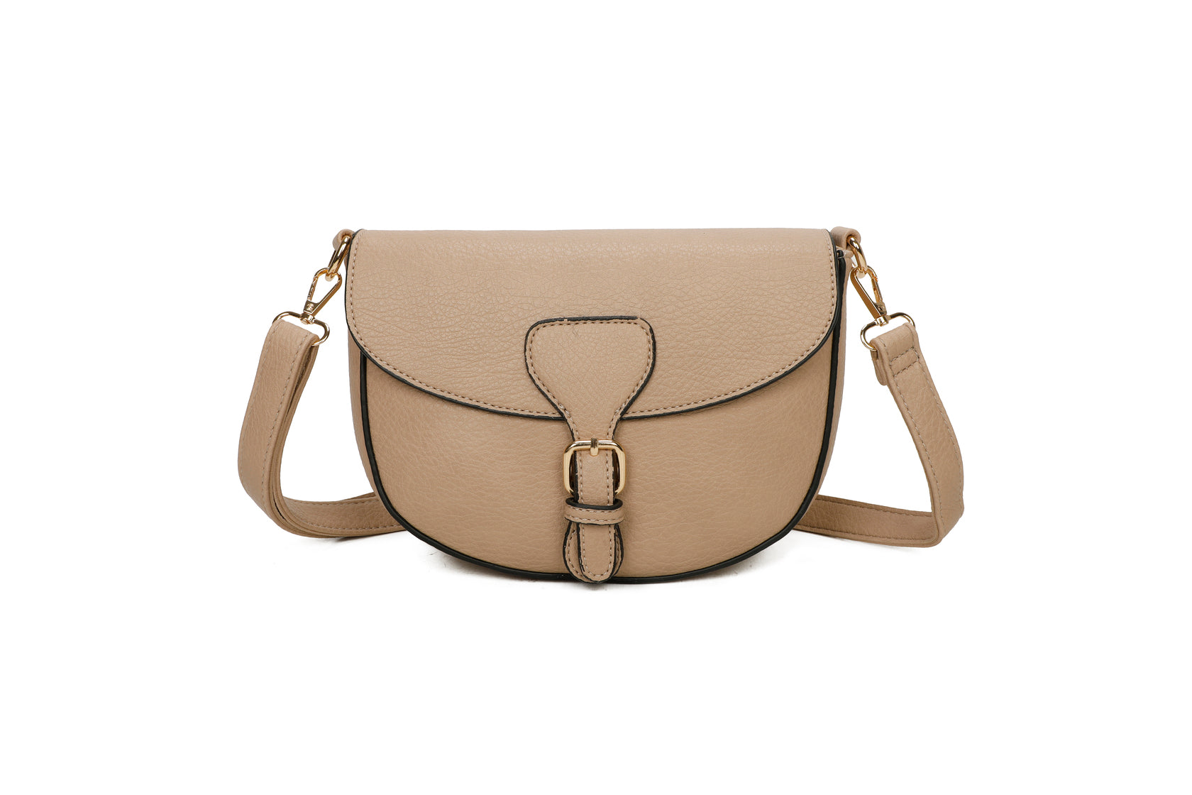 Sottile - Faux Leather Shoulder Bag with Strap 24 x 18 x 8.5 cm