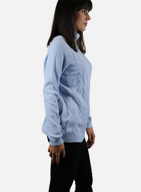 Maglione Da Donna A Collo Alto Con Dettaglio Intrecciato