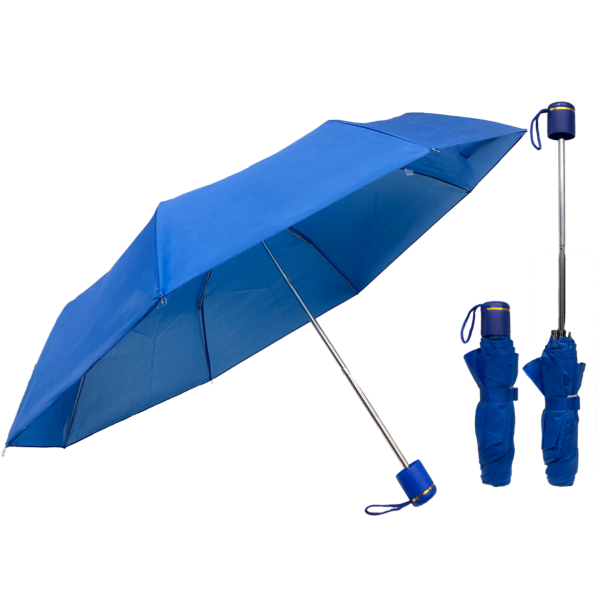 Ultra-legendarni potovalni dežnik z ergonomskim rokavom in zapestnim pasom