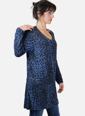 Maglia Da Donna Lunga Leopardata