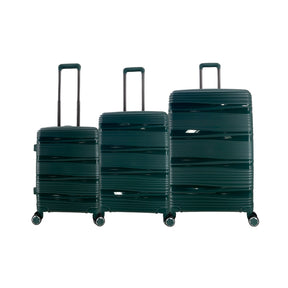 Set Da 3 Valigie Trolley Ormi Insline in Polipropilene Morbido Leggero con Lucchetto TSA - Piccola, Media, Grande