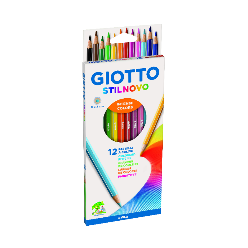 Giotto Pastelli Stilnovo - Scatola 12 Matite Colorate Matite colorate Unicarto.com
