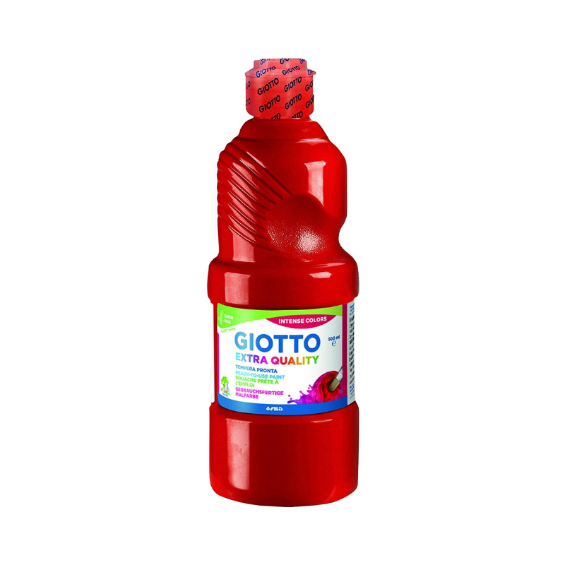 Giotto Extra Quality - Tempera Pronta 500ml - Rosso Vermiglione Tempere pronta Unicarto.com