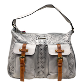 You Young Coveri -Desert schemering: vakmanschapzak met met elkaar verweven details