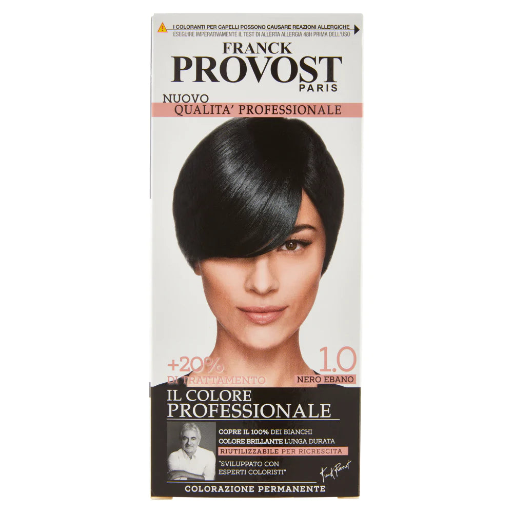 Franck Provost για μόνιμο χρώμα μαλλιών n 1.0 μαύρο έβενο