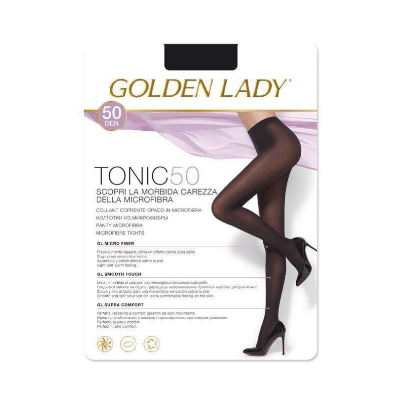 Golden Lady Tonic Collant 50 Denari Nero IV Calzetteria