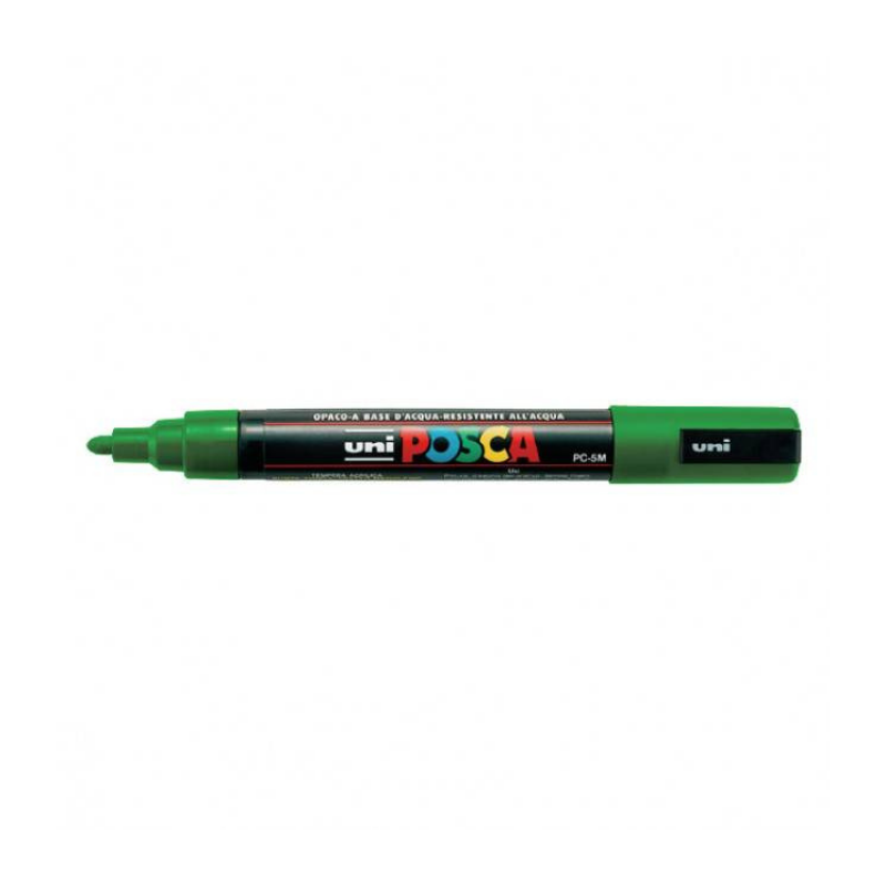 Uni Posca Pen Marcatore Pc5m Punta Media 1,8-2,5Mm Verde Marcatori punta tonda Unicarto.com