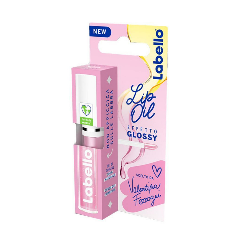 Labello Lip Oil Effetto Glossy Labbra Candy Pink 5.5 ml Lucidalabbra
