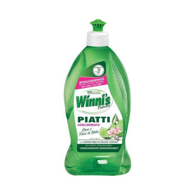 Winni's Piatti Concentrato Lime e Fiori di Mela 500 ml Detersivo e sapone piatti