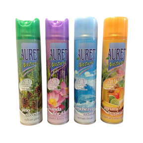 Auret Deodorante Spray 300 Ml Casa 2in1 1pz Profumazioni Assortite Deodoranti per ambienti