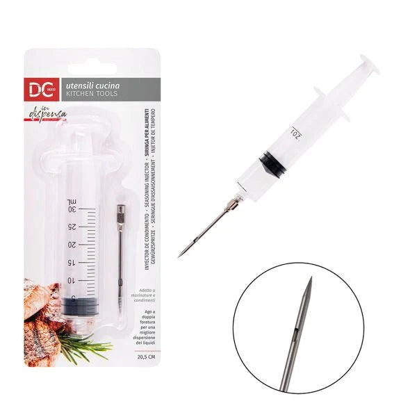 Food syringe reusable with 60ml double drilling needle