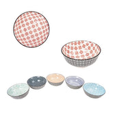 Porzellanschale mit verschiedenen Dekorationen, Durchmesser 11,2 cm – verschiedene Farben