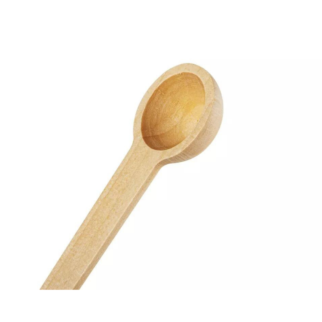 Finely smooth wooden spoons - 6.5cm 6 -piece pack