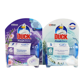„Duck“ šviežių diskų gelio WC bazė+įkrovimas su „Caneden Agents“ asortimentu.