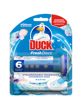 Duck Fresh Discs Gel Toilette Base+Recharge Avec Agents Blanchissants Parfums Assortis 36ml