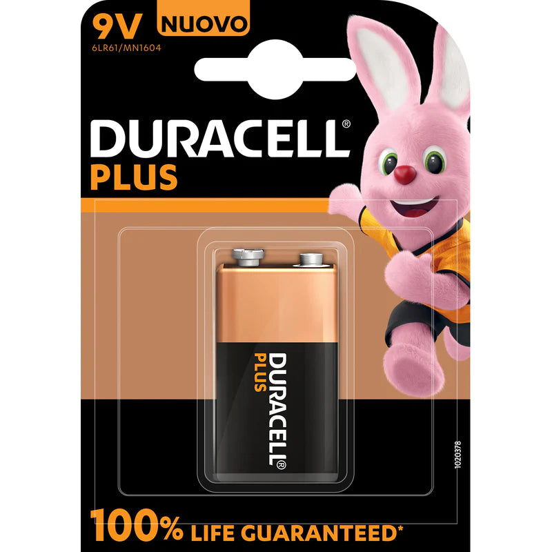 Duracell Plus 100 9 V Mn1304 Batteria Transistor Blister 1 Pezzo