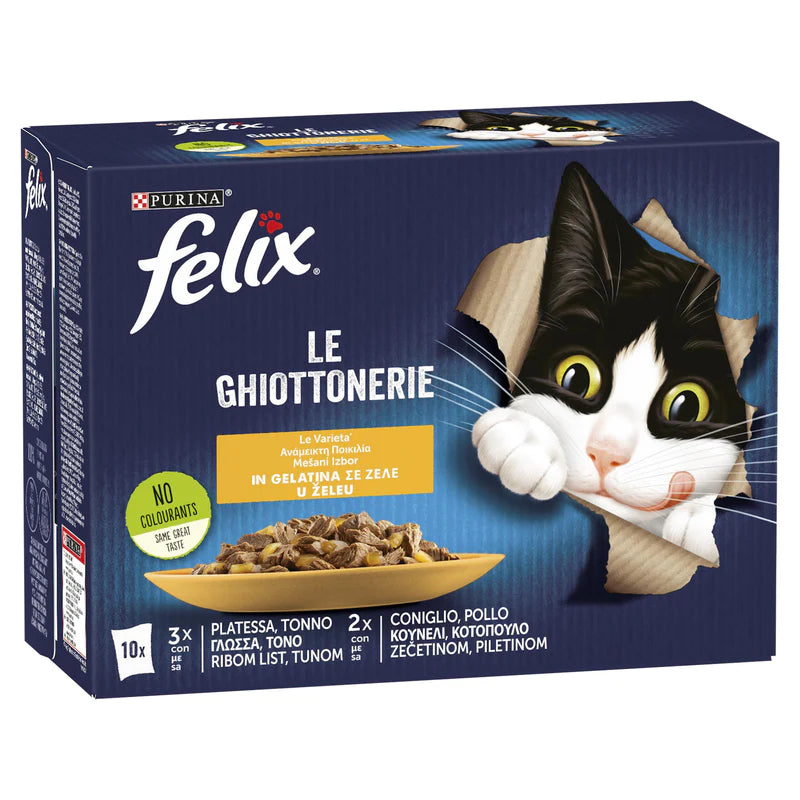 Felix the Ghiottonerie 85gr Rabbit, kurczak, tuńczyk i plamowane 10