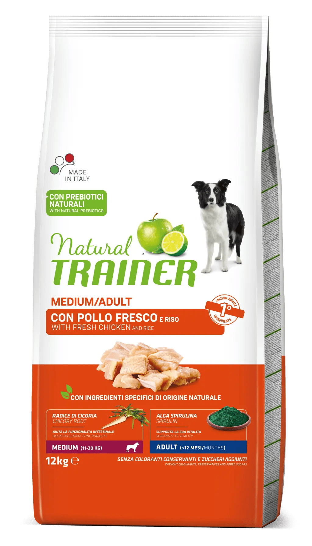 Natural Trainer Adult Medium with fresh chicken and rice