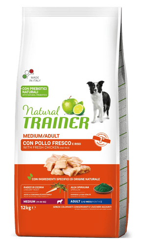 Natural Trainer Adult Medium with fresh chicken and rice