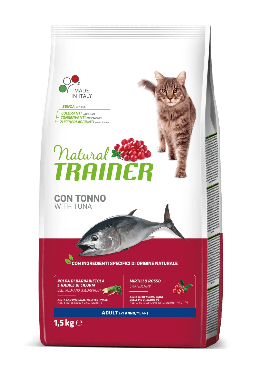 Natūralus treneris katės suaugęs su tunu