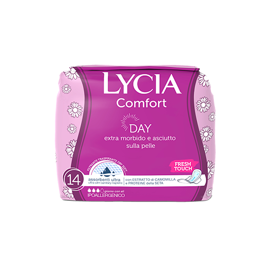Lycia Comfort absorbent day ultra with wings x 14