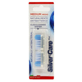 Silver Care Plus Ersatzköpfe für mittlere antibakterielle Zahnbürsten 2 Stk