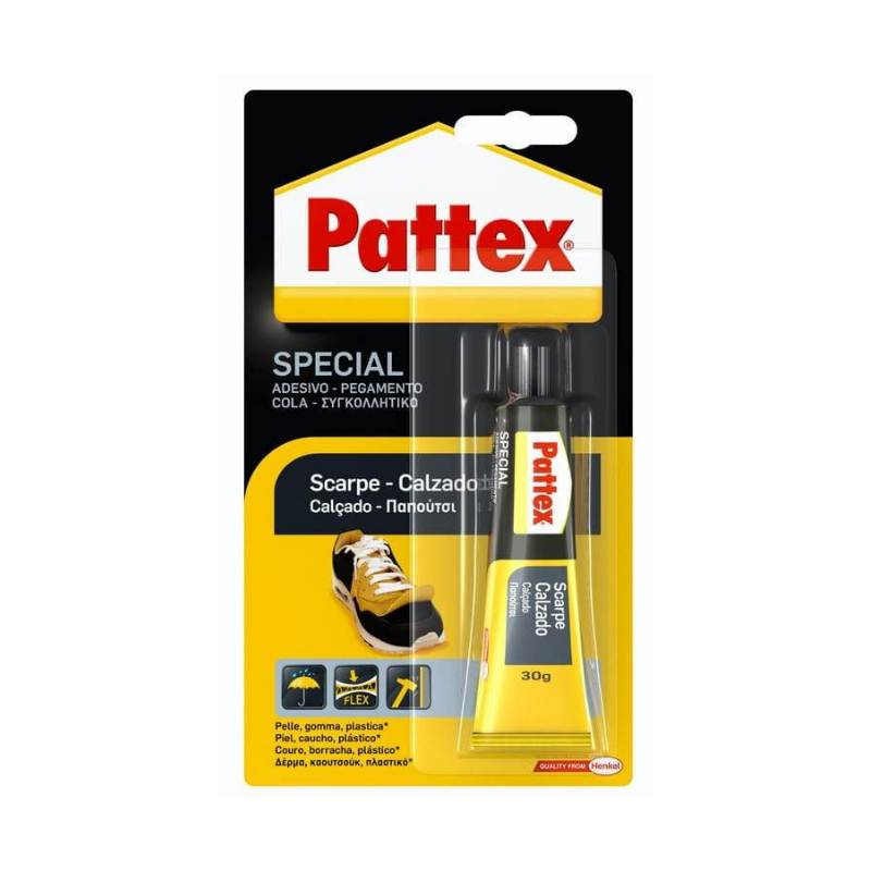 Pattex Special - Colla Adesivo Speciale Per Scarpe Resistente All'Acqua - 30 G Adesivi colla Unicarto.com