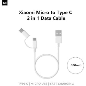 Xiaomi Cavo 1 M 2 In 1 Cavo Micro Usb To Type C